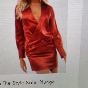 In the style plunge neck, shirt dress from ASOS